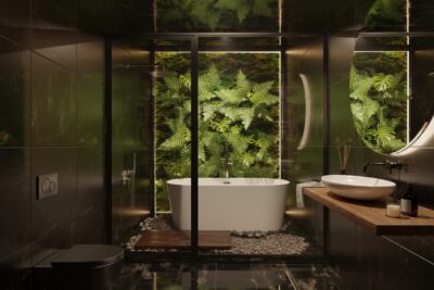 3d rendering of bathroom